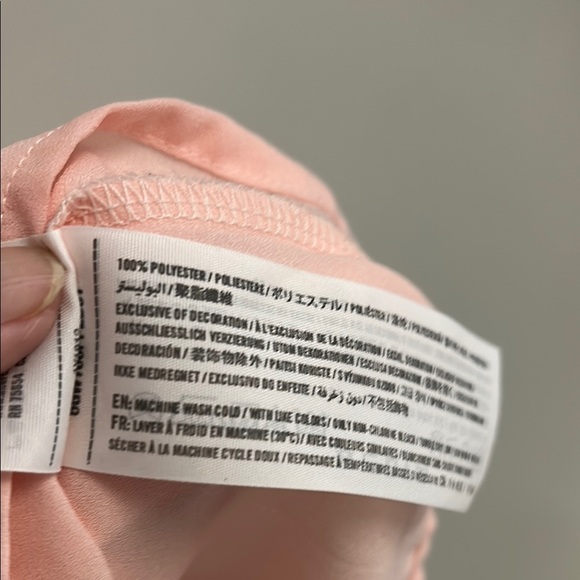 Pink Lace-Up Blouse - Picture 3 of 5